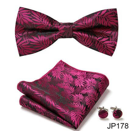 Swadehi World Men's Formal Suit British Korean Bow Tie