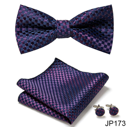 Swadehi World Men's Formal Suit British Korean Bow Tie