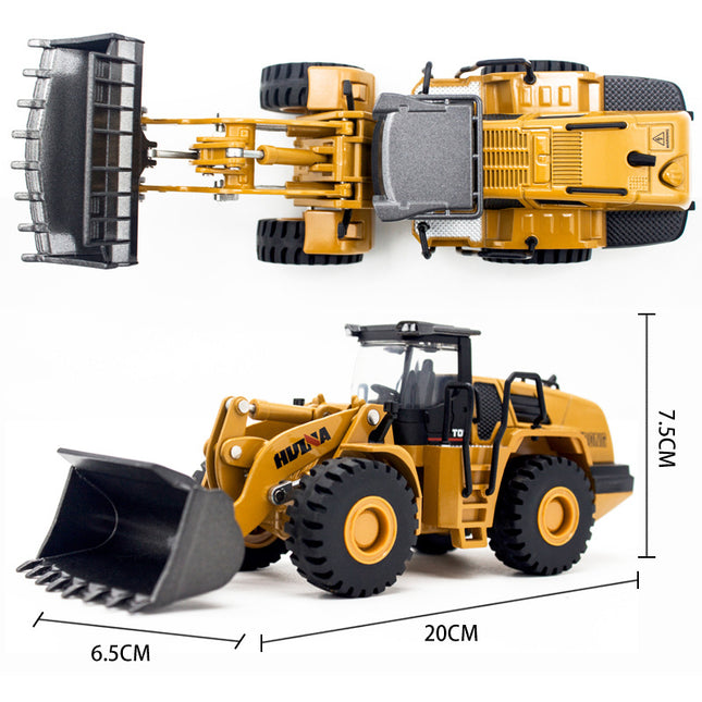 Alloy Engineering Vehicle Model Children's Toy Car Bulldozer Shovel