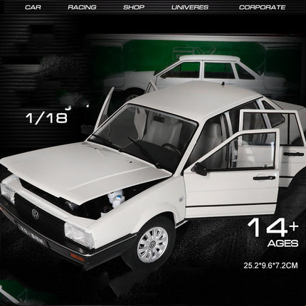 Black Old Volkswagen Santana 24036 Alloy Car Model Simulation Toy