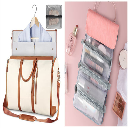 Swadeshi World Large Waterproof Travel Duffle Bag Women's Handbag Folding Suit Bag