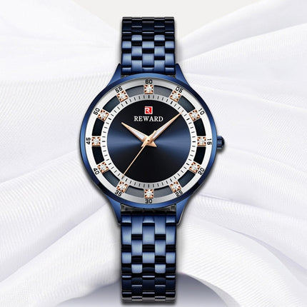 Ladies Steel Belt Quartz Diamond Women's Watch Waterproof Watches by Swadeshi World
