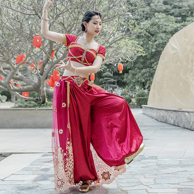 Swadeshi World Wide Leg Pants Performance Indian Dance Costume
