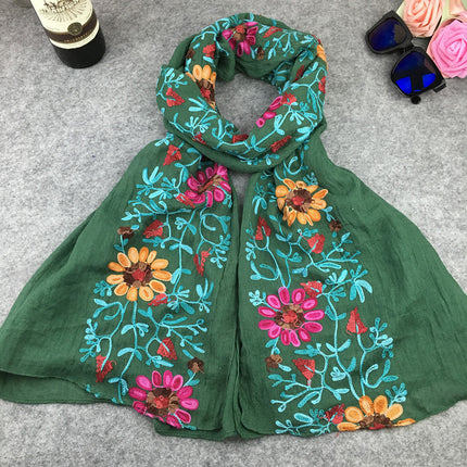 Swadeshi World Indian Nibor Cotton And Linen Scarfs