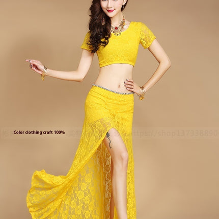 Swadeshi world Indian Dance Performance Costumes Lace Skirt Suit