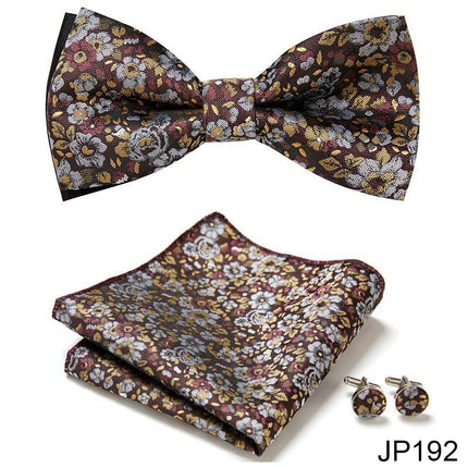 Swadehi World Men's Formal Suit British Korean Bow Tie