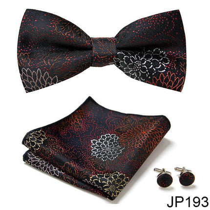 Swadehi World Men's Formal Suit British Korean Bow Tie