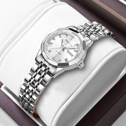 Swadeshi World Diamond Double Calendar  Luminous Waterproof Watch
