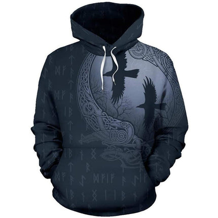 Imported Casual Sweatshirt Pullover Hoodie Black Blue by Swadeshi World