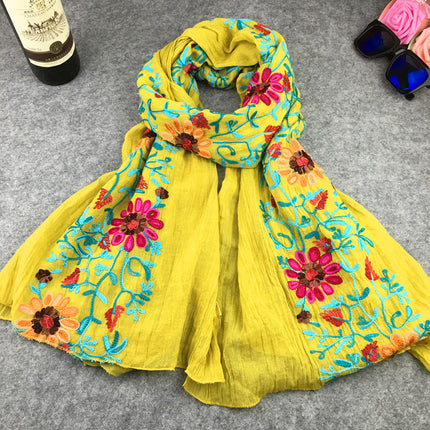 Swadeshi World Indian Nibor Cotton And Linen Scarfs