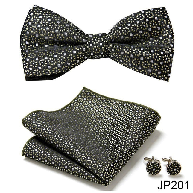 Swadehi World Men's Formal Suit British Korean Bow Tie