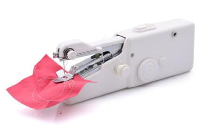 Swadeshi World Portable Handheld Sewing Machine, Mini Manual Stitch Tool, Quick Repair for Fabric and Clothes
