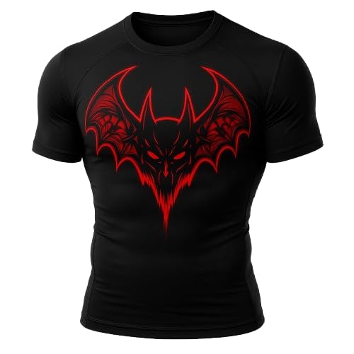 SWADESHI WORLD X Batman Compression T-Shirt for Men Half Sleeves Comfort, Breathability, For Workouts