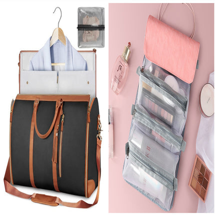 Swadeshi World Large Waterproof Travel Duffle Bag Women's Handbag Folding Suit Bag
