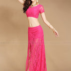 Rose Red Top And Skirt / L
