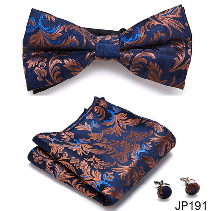 Swadehi World Men's Formal Suit British Korean Bow Tie