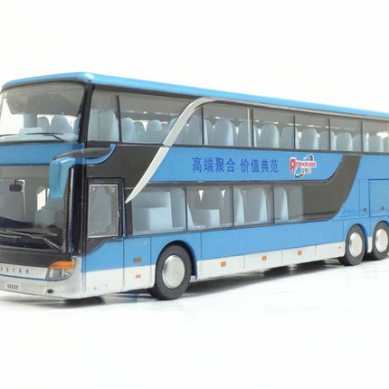 Simulation double-decker bus model children's toys