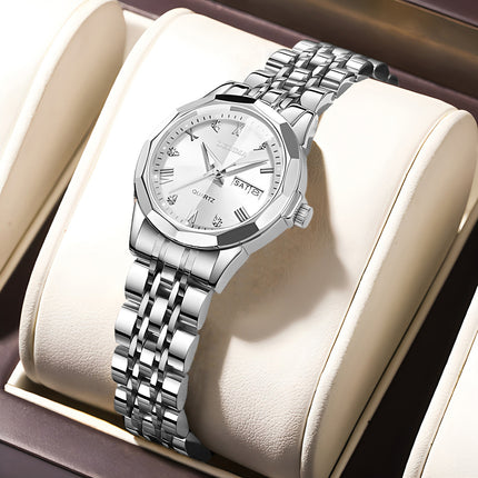 Swadeshi World Diamond Double Calendar  Luminous Waterproof Watch