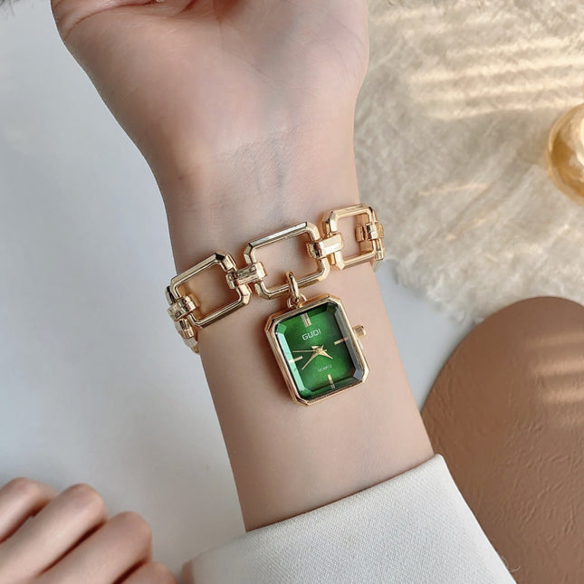 Women's  Pendant Bracelet Watch Ladies Square Watches