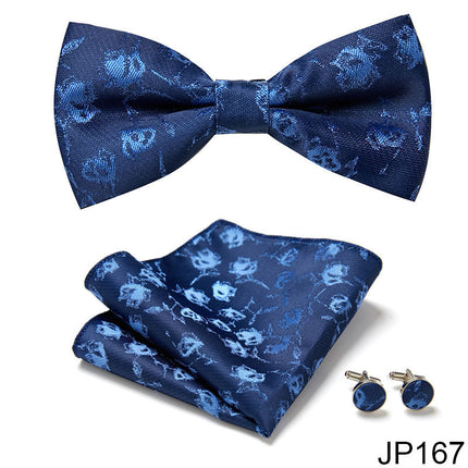 Swadehi World Men's Formal Suit British Korean Bow Tie