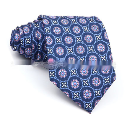 Business Executive Tie Polyester Men's Printed Workplace Stylish Tie