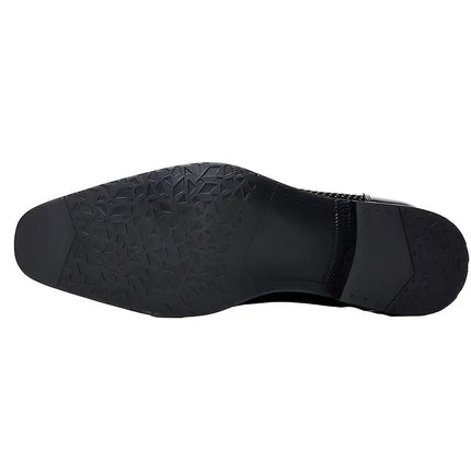 Swadeshi World Men Glossy Formal Shoes  Slip-On Design with Cushioned Insole for Men