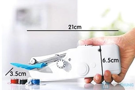 Swadeshi World Portable Handheld Sewing Machine, Mini Manual Stitch Tool, Quick Repair for Fabric and Clothes