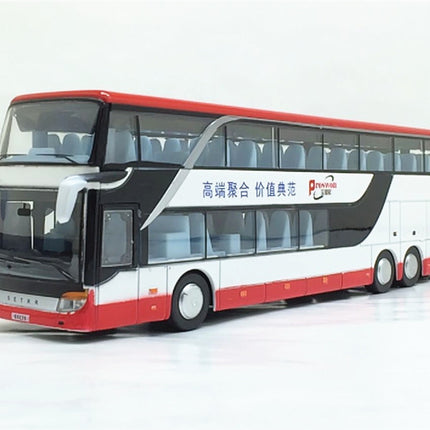 Simulation double-decker bus model children's toys