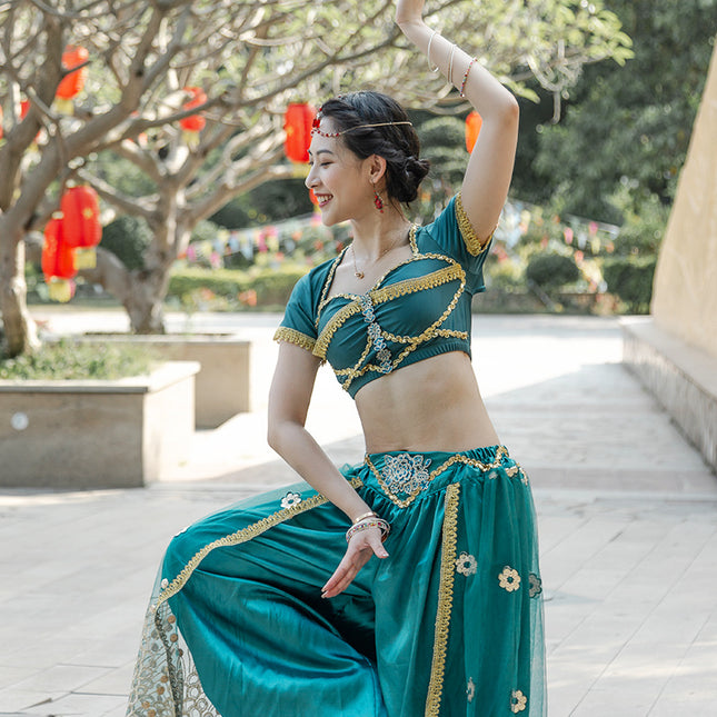 Swadeshi World Wide Leg Pants Performance Indian Dance Costume