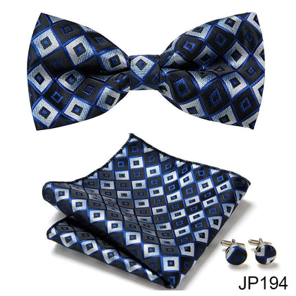 Swadehi World Men's Formal Suit British Korean Bow Tie