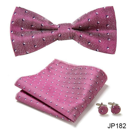 Swadehi World Men's Formal Suit British Korean Bow Tie