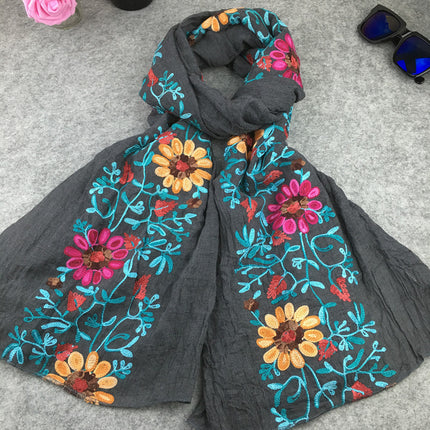 Swadeshi World Indian Nibor Cotton And Linen Scarfs