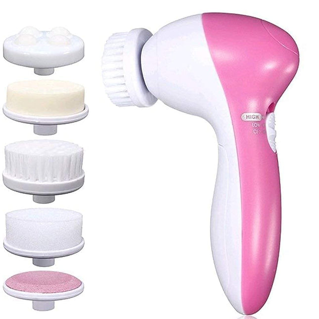 Swadeshi World 5 in 1 Facial Massager Face Facial Exfoliator Massager for Women