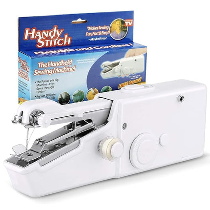 Swadeshi World Portable Handheld Sewing Machine, Mini Manual Stitch Tool, Quick Repair for Fabric and Clothes