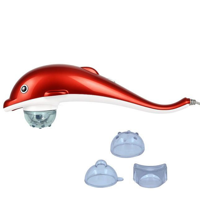 Swadeshi World Dolphin Massager for Pain Relief – Handheld Dolphin Massager with Vibration & Infrared Full Body Massager for Stress Relief –