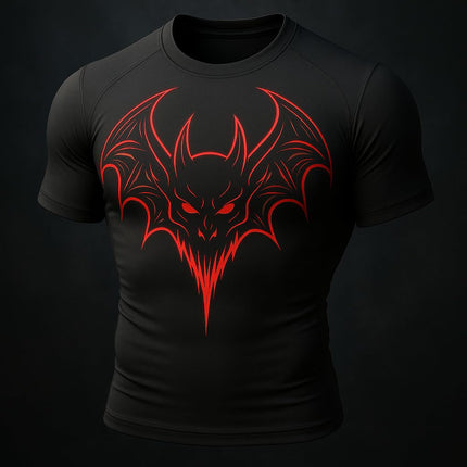 SWADESHI WORLD X Batman Compression T-Shirt for Men Half Sleeves Comfort, Breathability, For Workouts