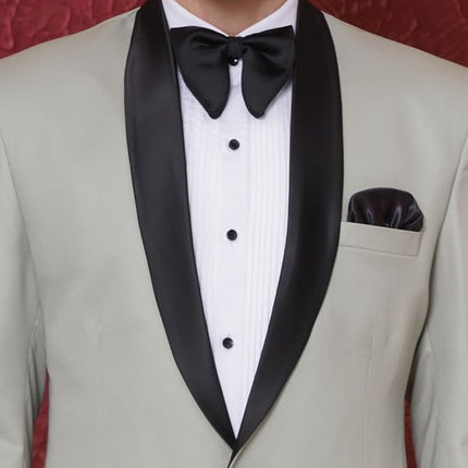 Swadeshi World Tuxedo Blazer for Men with 2 Pockets | Rayon Slim Fit Blazers | Ethnic Wear Tuxedos | One Button Solid Tuxedo Blazers in Shawl Collar | Blazer for Wedding, Festive, Formal