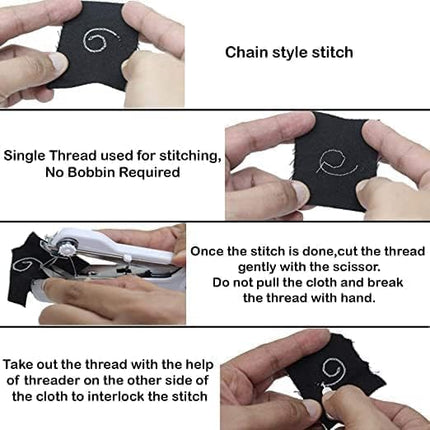 Swadeshi World Handy Stitch Mini Hand Sewing Machine Stapler Style Mini Sewing Machines