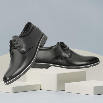 SWADESHI WORLD Leatherful Formal Lace-up Shoes for Men Full Grain Leather TPR Sole Party Shoes All Occassion Genuine Leather