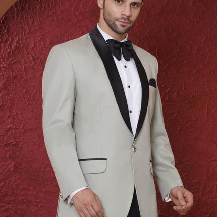 Swadeshi World Tuxedo Blazer for Men with 2 Pockets | Rayon Slim Fit Blazers | Ethnic Wear Tuxedos | One Button Solid Tuxedo Blazers in Shawl Collar | Blazer for Wedding, Festive, Formal