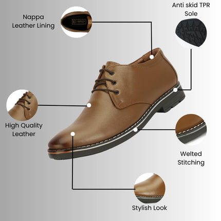 SWADESHI WORLD Leatherful Formal Lace-up Shoes for Men Full Grain Leather TPR Sole Party Shoes All Occassion Genuine Leather