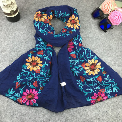 Swadeshi World Indian Nibor Cotton And Linen Scarfs