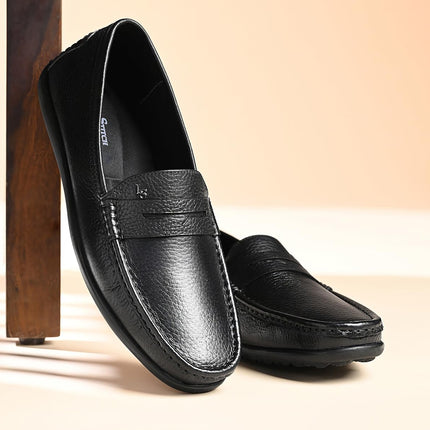 Swadeshi World Oxford Louis Stitch Italian Leather Formal Shoes for Men Ultra Lightweight Men’s Slip On Solid Formal Loafers
