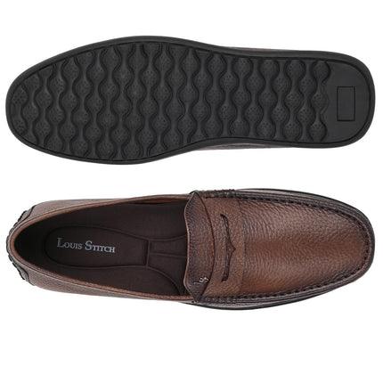 Swadeshi World Oxford Louis Stitch Italian Leather Formal Shoes for Men Ultra Lightweight Men’s Slip On Solid Formal Loafers