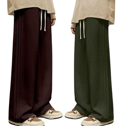 GRECIILOOKS Men Mid Rise Lycra Cargo Track Pants Loose Fit Joggers | Korean Style Travel & Lounge Wear with Pockets (Combo Pack of 2)