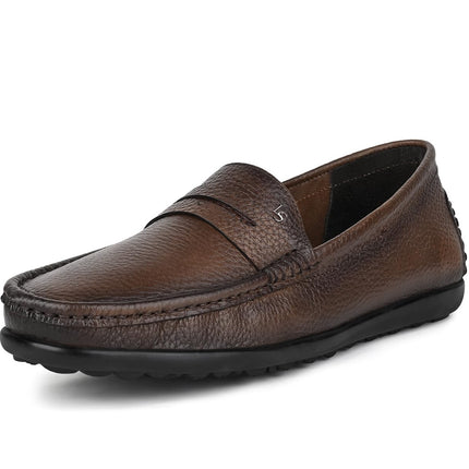 Swadeshi World Oxford Louis Stitch Italian Leather Formal Shoes for Men Ultra Lightweight Men’s Slip On Solid Formal Loafers