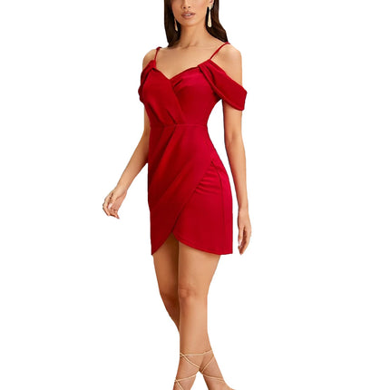 SWADESHI WORLD V-Neck Sleeveless Cotton Blend Solid Bodycon Knee-Length Women Dress