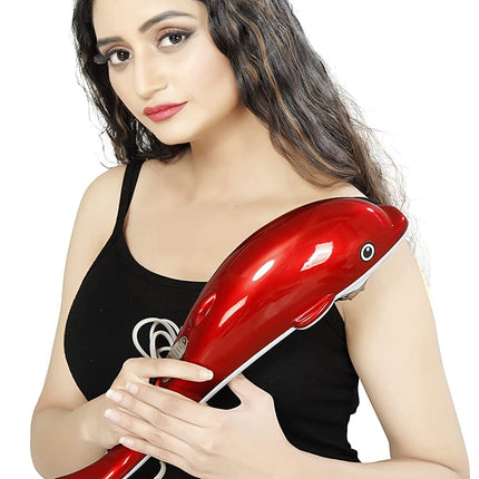 Swadeshi World Dolphin Massager for Pain Relief – Handheld Dolphin Massager with Vibration & Infrared Full Body Massager for Stress Relief –