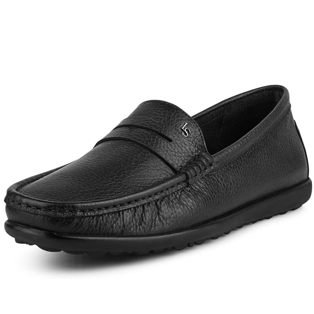Swadeshi World Oxford Louis Stitch Italian Leather Formal Shoes for Men Ultra Lightweight Men’s Slip On Solid Formal Loafers