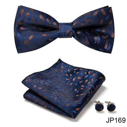 Swadehi World Men's Formal Suit British Korean Bow Tie